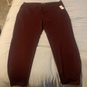 Skinny Maroon Pant